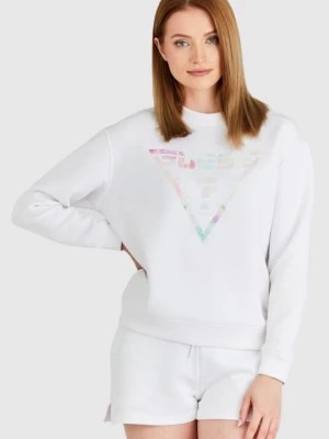 Zdjęcie produktu GUESS Biała bluza damska z odblaskowym logo