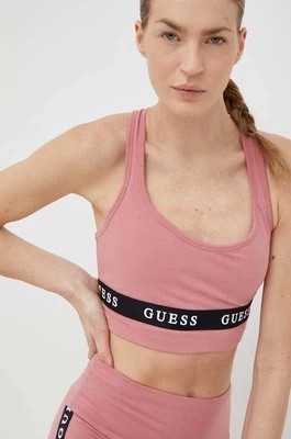 Zdjęcie produktu Guess biustonosz sportowy kolor różowy