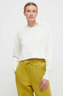 Zdjęcie produktu Guess bluza AISLIN damska kolor biały z kapturem gładka V4RQ00 KC2T0