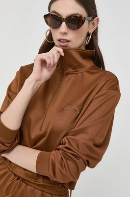 Zdjęcie produktu Guess bluza damska kolor brązowy gładka