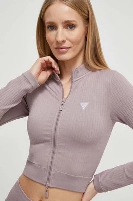 Zdjęcie produktu Guess bluza damska kolor brązowy gładka V4RP01 Z3CC0