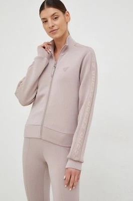 Zdjęcie produktu Guess bluza NEW ALLIE damska kolor różowy gładka V2YQ17 K7UW2