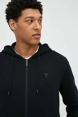 Zdjęcie produktu Guess bluza ALDWIN męska kolor czarny z kapturem melanżowa Z2YQ28 K9V31