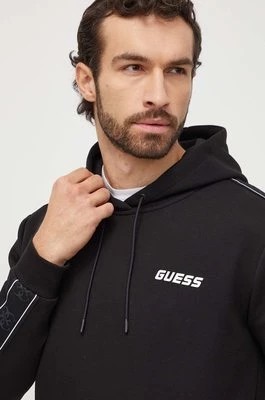Zdjęcie produktu Guess bluza MICKEY męska kolor czarny z kapturem z nadrukiem Z4RQ21 KB3P2