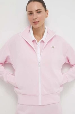 Zdjęcie produktu Guess bluza MYLAH damska kolor różowy z aplikacją V4GQ02 KBFB2