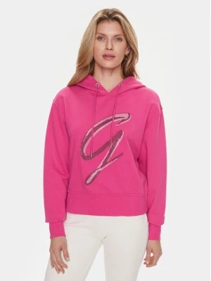 Zdjęcie produktu Guess Bluza W3BQ10 KBKM0 Różowy Regular Fit