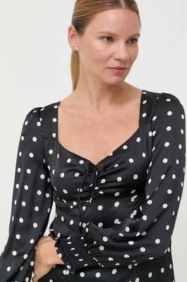 Zdjęcie produktu Guess bluzka damska kolor czarny gładka