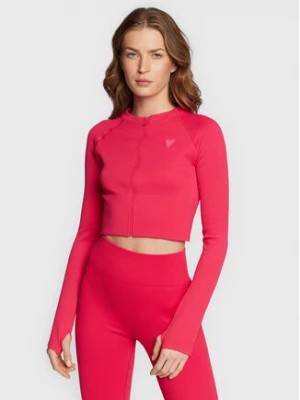Zdjęcie produktu Guess Bluzka V2BP15 ZZ04V Różowy Slim Fit