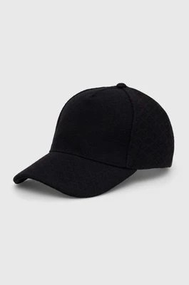 Zdjęcie produktu Guess czapka z daszkiem kolor czarny wzorzysta AW5072 POL01