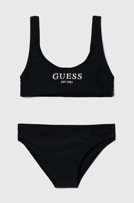 Zdjęcie produktu Guess dwuczęściowy strój kąpielowy dziecięcy kolor czarny