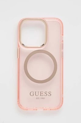 Zdjęcie produktu Guess etui na telefon iPhone 14 Pro 6,1" kolor różowy