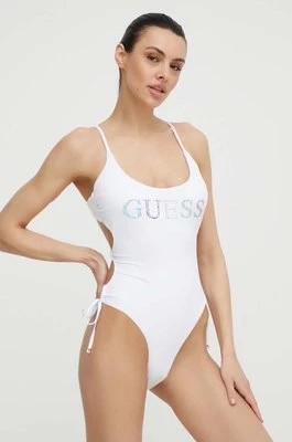 Zdjęcie produktu Guess jednoczęściowy strój kąpielowy kolor biały lekko usztywniona miseczka E4GJ10 MC040