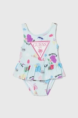 Zdjęcie produktu Guess jednoczęściowy strój kąpielowy niemowlęcy kolor turkusowy