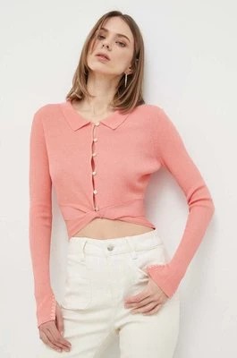 Zdjęcie produktu Guess kardigan damski kolor różowy lekki