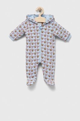 Zdjęcie produktu Guess kombinezon bawełniany niemowlęcy kolor niebieski