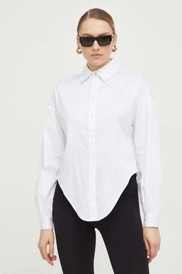 Zdjęcie produktu Guess koszula DEA damska kolor biały relaxed z kołnierzykiem klasycznym W4RH59 WE2Q0