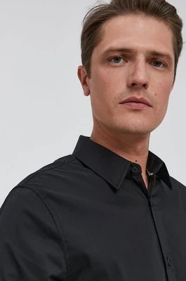 Zdjęcie produktu Guess Koszula SUNSET męska kolor czarny slim z kołnierzykiem klasycznym M1YH20 W7ZK1