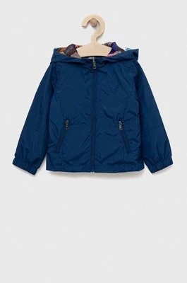Zdjęcie produktu Guess kurtka dwustronna dziecięca kolor niebieski