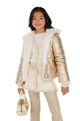 Zdjęcie produktu Guess kurtka dwustronna dziecięca kolor złoty