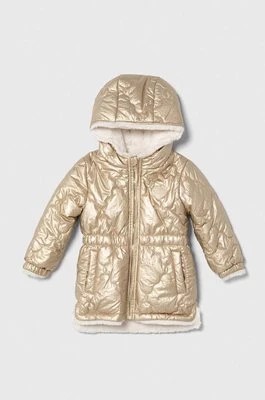 Zdjęcie produktu Guess kurtka dwustronna dziecięca kolor złoty