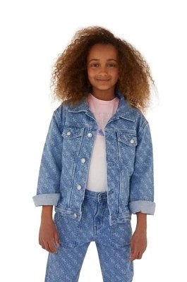 Zdjęcie produktu Guess kurtka jeansowa dziecięca kolor niebieski