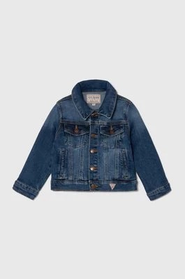 Zdjęcie produktu Guess kurtka jeansowa dziecięca kolor niebieski