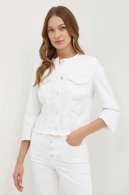 Zdjęcie produktu Guess kurtka jeansowa TERESA damska kolor biały przejściowa W4GN41 D4MW4