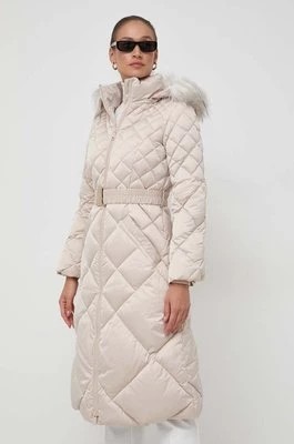 Zdjęcie produktu Guess kurtka puchowa damska kolor beżowy zimowa