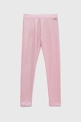 Zdjęcie produktu Guess legginsy dziecięce kolor różowy