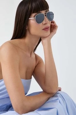 Zdjęcie produktu Guess okulary przeciwsłoneczne damskie kolor srebrny