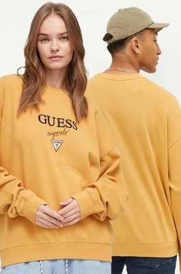 Zdjęcie produktu Guess Originals bluza kolor żółty z aplikacją