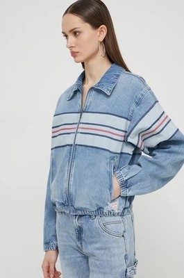 Zdjęcie produktu Guess Originals kurtka jeansowa damska kolor niebieski przejściowa