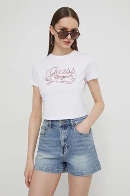 Zdjęcie produktu Guess Originals t-shirt damski kolor biały