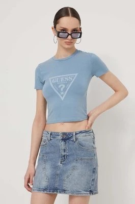 Zdjęcie produktu Guess Originals t-shirt damski kolor niebieski