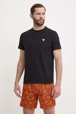 Zdjęcie produktu Guess piżama bawełniana kolor czarny wzorzysta U4GX03 KBZG0