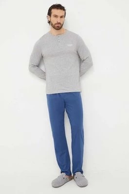Zdjęcie produktu Guess piżama bawełniana SOLID kolor szary gładka U3BX00 KBZG0