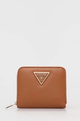 Zdjęcie produktu Guess portfel MERIDIAN damski kolor brązowy SWBG87 78370
