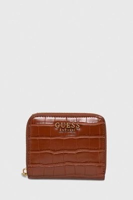 Zdjęcie produktu Guess portfel LAUREL damski kolor brązowy SWCX85 00370