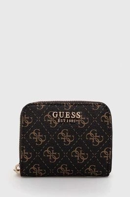 Zdjęcie produktu Guess portfel LAUREL damski kolor brązowy SWQE85 00370