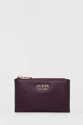 Zdjęcie produktu Guess portfel damski kolor fioletowy