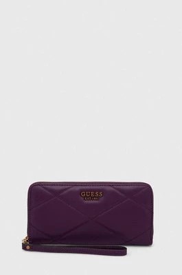 Zdjęcie produktu Guess portfel CILIAN damski kolor fioletowy SWQB91 91460