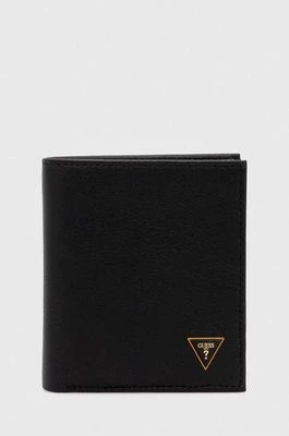Zdjęcie produktu Guess portfel skórzany SCALA męski kolor czarny SMSCLE LEA22