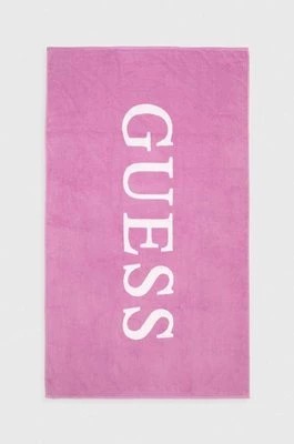 Zdjęcie produktu Guess ręcznik bawełniany kolor fioletowy E4GZ04 SG00P