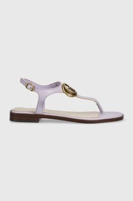 Zdjęcie produktu Guess sandały skórzane MIRY damskie kolor fioletowy FL6MRY LEA21