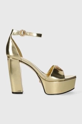 Zdjęcie produktu Guess sandały skórzane SETON kolor złoty FLPSET LEM03