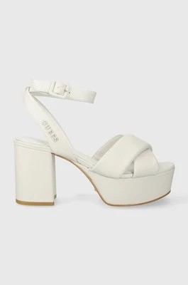 Zdjęcie produktu Guess sandały skórzane SHANNY kolor biały FLJSNN LEA03