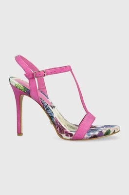 Zdjęcie produktu Guess sandały zamszowe FACY kolor różowy FL6FAC SUE03