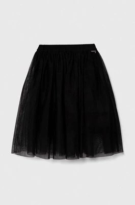 Zdjęcie produktu Guess spódnica dziecięca kolor czarny midi rozkloszowana