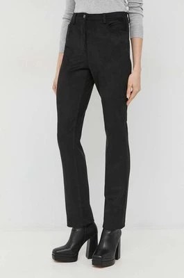 Zdjęcie produktu Guess spodnie damskie kolor czarny proste high waist