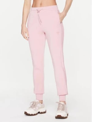 Zdjęcie produktu Guess Spodnie dresowe Allie Scuba V2YB18 K7UW2 Różowy Regular Fit